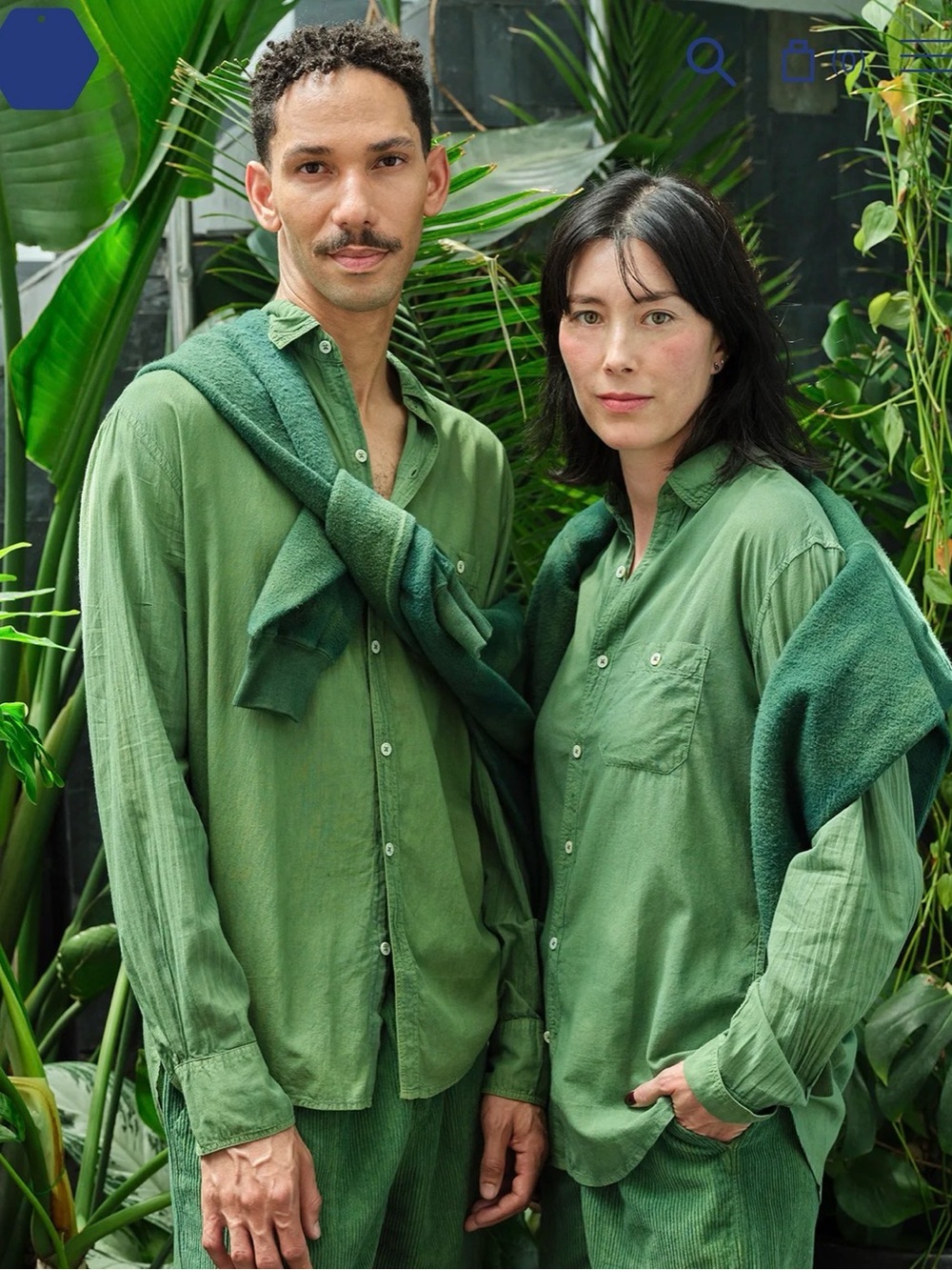 Classic Madras Shirt Lightweight industry of all nations green NWT